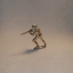 Classic Silver Army Man Soldier with rifle