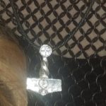 Viking solid silver hammer pendant charm