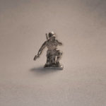 Classic Silver Army Man Soldier Radioman