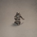 Classic Silver Army Man Soldier Radioman