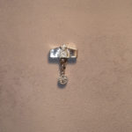 Viking solid silver hammer pendant charm