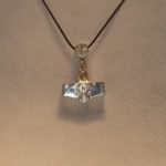 Viking solid silver hammer pendant charm