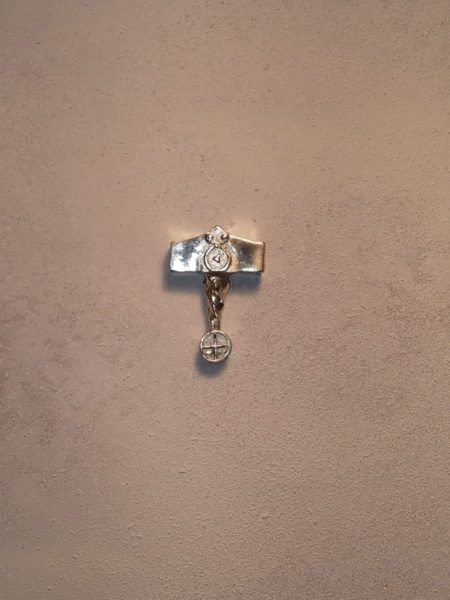 Viking solid silver hammer pendant charm