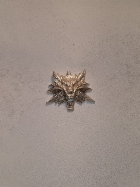 Witcher inspired silver pendant
