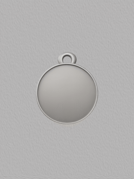 Custom design for silver pendant