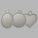 Custom design for silver pendant