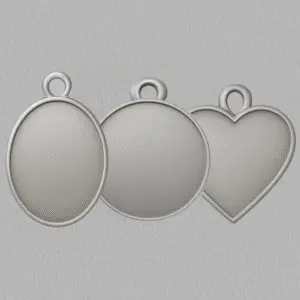 Custom design for silver pendant