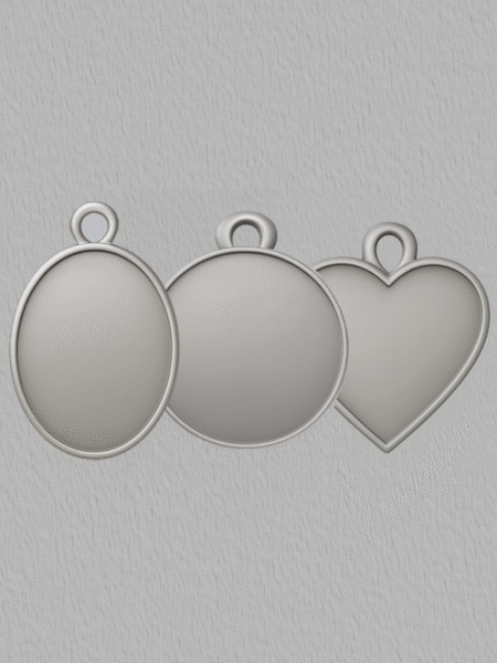 Custom design for silver pendant