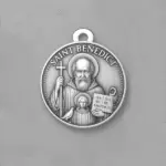 Saint Benedict Silver pendant