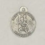 Saint Christopher silver pendant