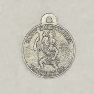 Saint Christopher silver pendant