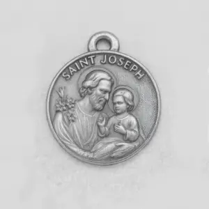 Saint Joseph silver pendant