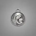 Virgin Mary .999 silver pendant