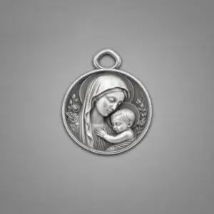 Virgin Mary .999 silver pendant