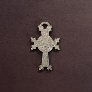 Celtic silver cross ornated pendant