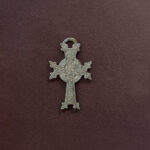Celtic silver cross ornated pendant