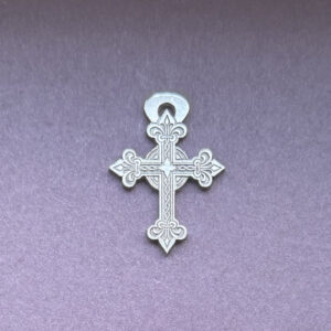 Silver ornated cross