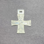 Silver vintage cross pendant