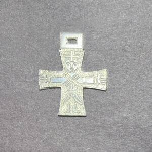 Silver vintage cross pendant